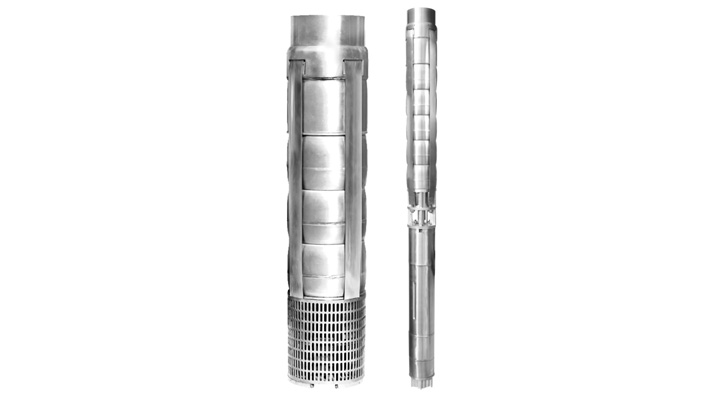 V8 Stainless Steel Borewell Submersible Pump Set (Water Filled)